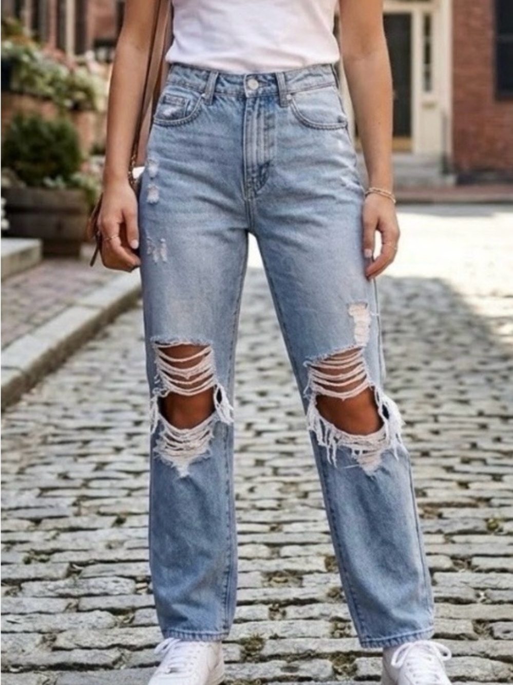 👖💛Papaya Distressed Junior Blue Jeans Size 3